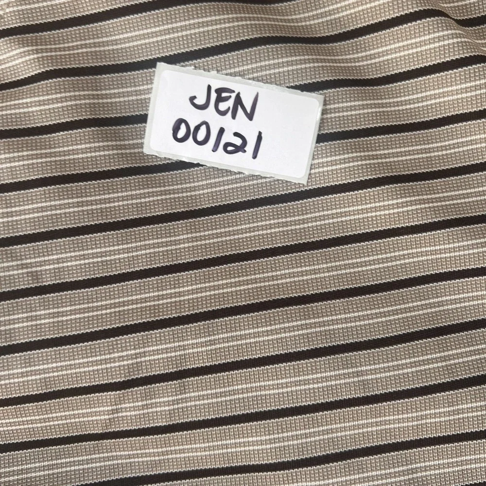 Iron Eagle‎ Performance Polo XXL Brown Striped Breathable Polyester